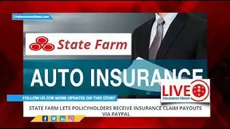 Video thumbnail for State Farm lets policyholders receive insurance claim payouts via PayPal