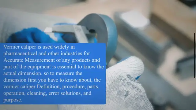 Video thumbnail for Vernier Caliper measurement and operation in Pharma