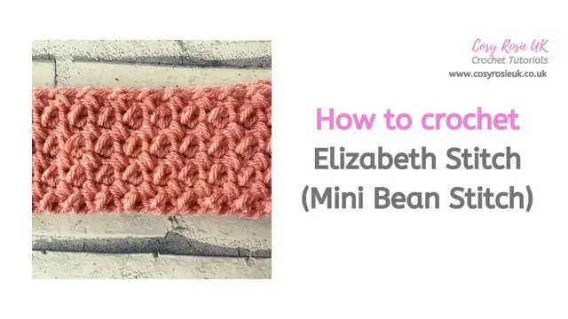 Video thumbnail for How to crochet Mini Bean Stitch (Elizabeth Stitch)