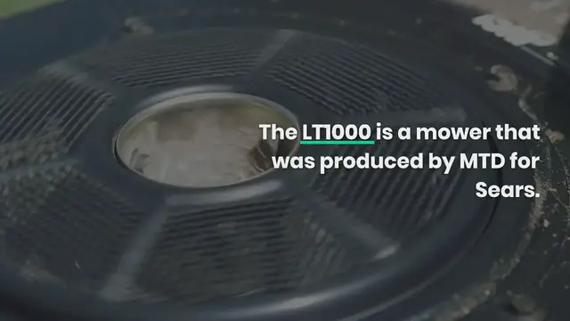 Video thumbnail for Craftsman LT1000 Parts Diagram & Functions