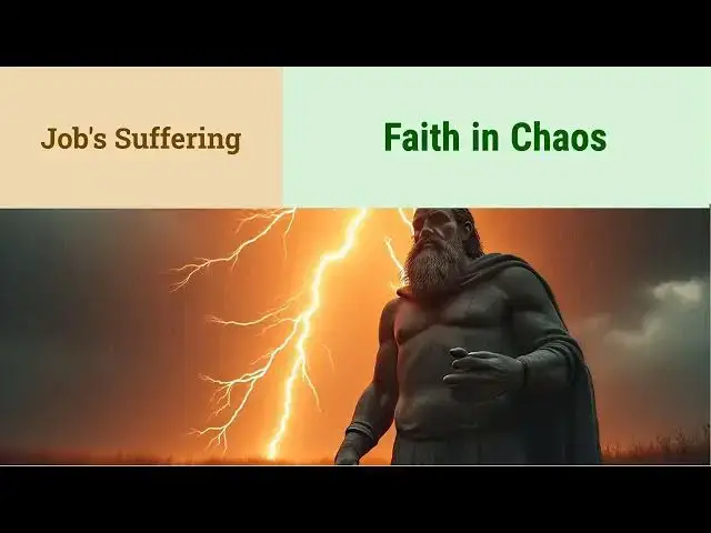 'Video thumbnail for Standing Faithful in the Storm: Lessons from Job'