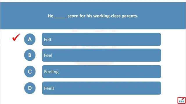 Video thumbnail for English Verb Tenses: Feel, Feels, Felt, Feeling Quiz