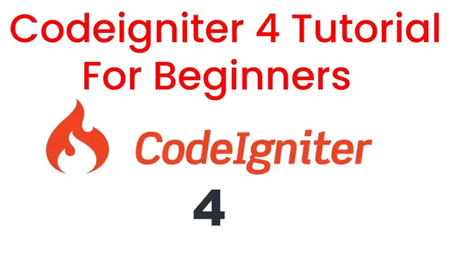 Video thumbnail for Codeigniter 4 tutorial for beginners step by step
