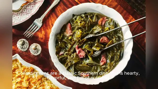 Video thumbnail for southern collard greens recipe