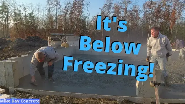 Video thumbnail for My Fast Setting Cold Weather Concrete Mix (Making Money)