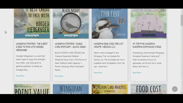 'Video thumbnail for Wingspan Strategy: Wingsplain.com'