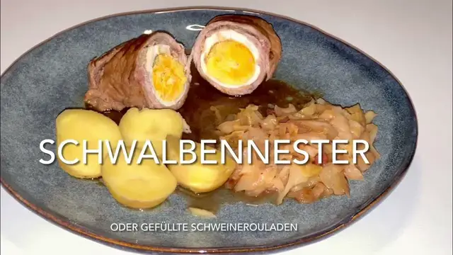 'Video thumbnail for Schwalbennester oder gefüllte Schweinerouladen'