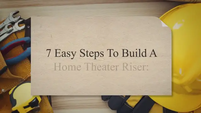Video thumbnail for How To Build a Home Theater Riser? [A Complete Build-Up Guide]