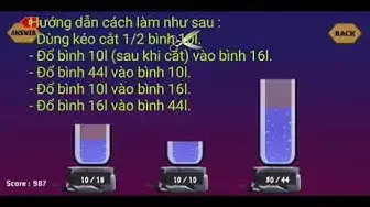 Video thumbnail for Bằng cách nào để chia số nước trong bình theo yêu cầu I Vũ Giang Channel