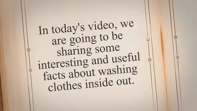 Video thumbnail for Washing Your Clothes Inside Out Myth