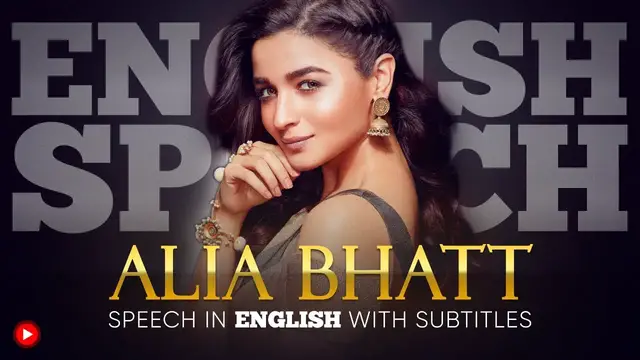 Video thumbnail for ENGLISH SPEECH | ALIA BHATT: Perfection is boring (English Subtitles)