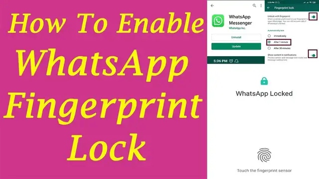Video thumbnail for How to enable finger print lock on WhatsApp | How to setup WhatsApp fingerprint