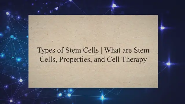 'Video thumbnail for Types of Stem Cells | What are Stem Cells, Properties, and Cell Therapy'