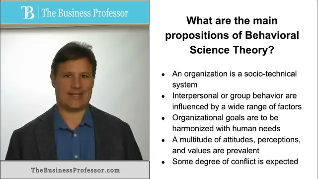 Video thumbnail for Behavioral Science Theory