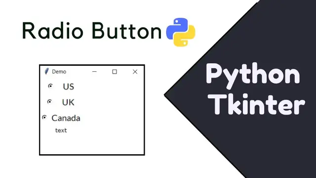 'Video thumbnail for Python Tkinter Tutorial #08 | How to create a RADIO BUTTON using TKINTER'