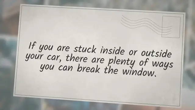 'Video thumbnail for How To Break A Window Silently With A Spark Plug'