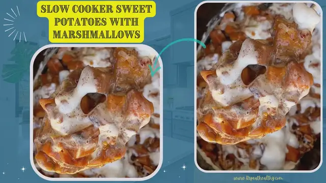 Video thumbnail for Slow Cooker Sweet Potatoes with Marshmallows