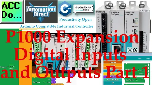 Video thumbnail for Productivity Open P1AM Industrial Arduino P1000 Expansion Digital Inputs and Outputs Part 1