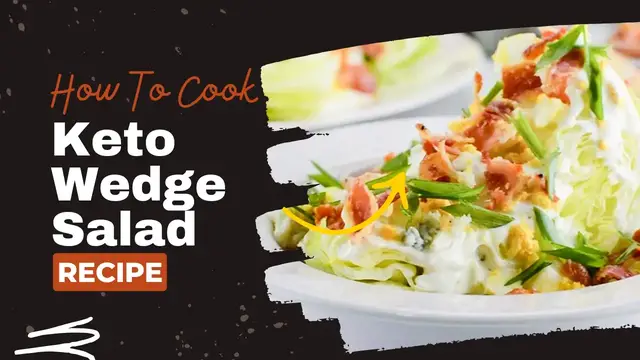 Video thumbnail for keto food recipe : Keto Wedge Salad recipe