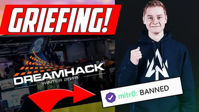 Video thumbnail for Pro Player Admits to Griefing LIVE in $250k Tournament Dreamhack Winter 2019