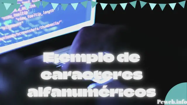 Video thumbnail for Ejemplo de caracteres alfanuméricos