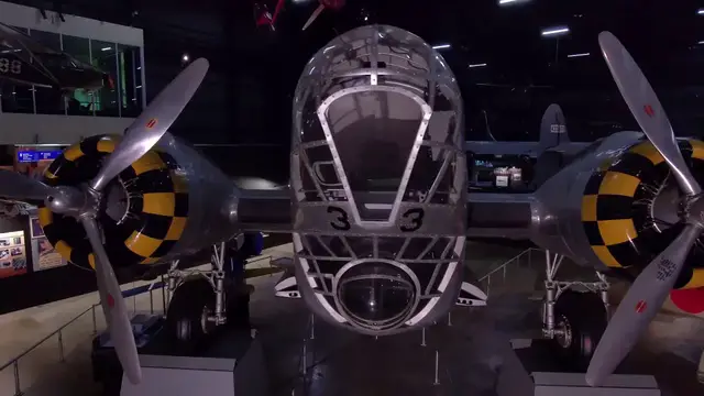 Video thumbnail for Drone Flight Through the National Museum of the U.S. Air Force WWII Gallery