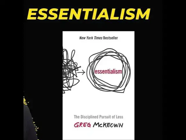 Video thumbnail for Essentialism Summary (Greg McKeown)