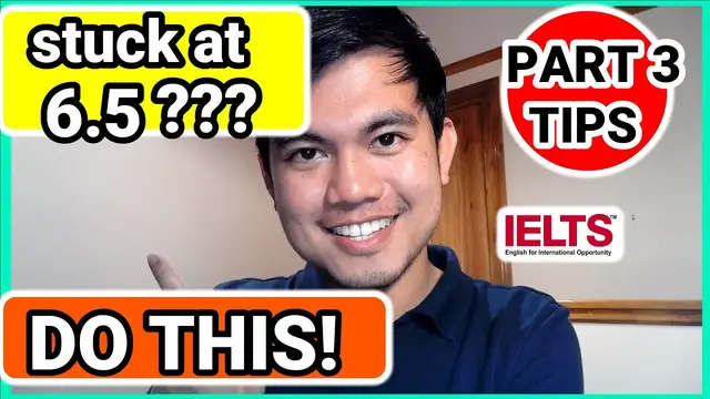 Video thumbnail for HOW TO ANSWER IELTS SPEAKING PART 3 QUESTIONS | Stuck At Band 6.5 | Tips To Get A Band 7.0 or higher