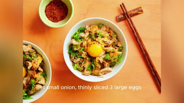 Video thumbnail for oyakodon recipe