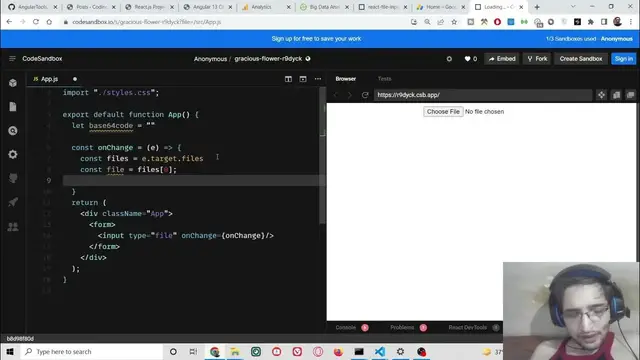 Video thumbnail for React.js Project to Convert Image to Base64 Code and Display it in TextArea Widget in Javascript