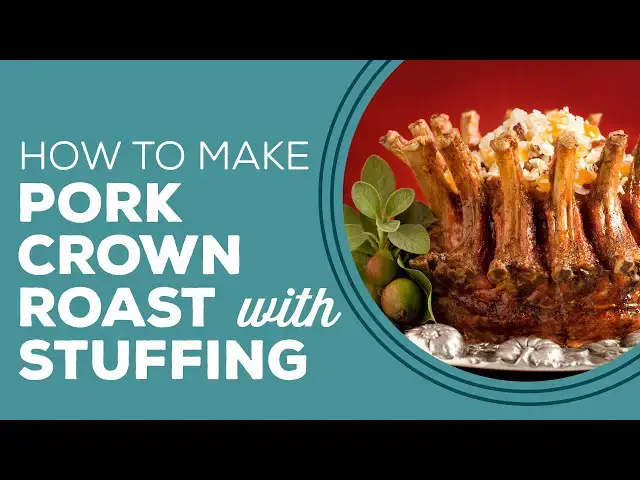 Video thumbnail for Blast from the Past: Pork Crown Roast with Stuffing Recipe | Christmas Dinner Main Course Ideas