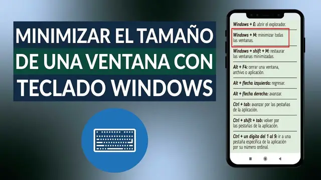 Video thumbnail for Cómo reducir o minimizar el tamaño de una ventana en WINDOWS con teclado