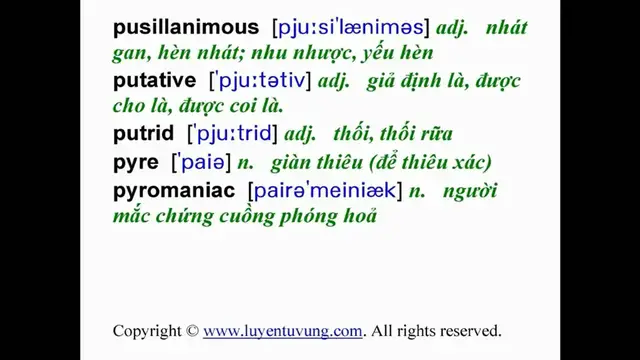 Video thumbnail for Essential Words for the GRE - Lesson 108