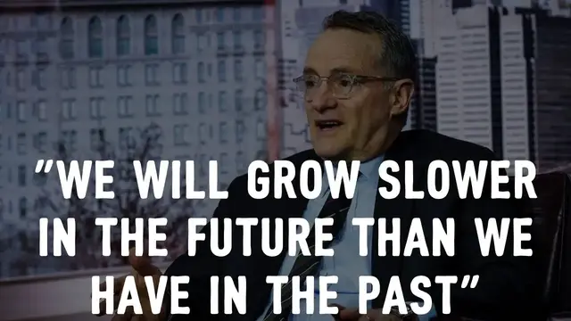 'Video thumbnail for Howard Marks: “We will grow slower in the future than we have in the past”'