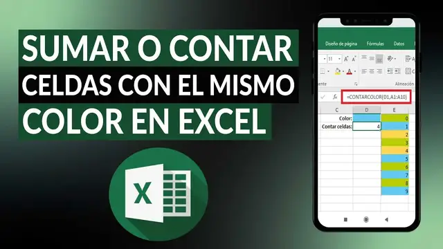 Video thumbnail for Cómo sumar o contar celdas con el mismo color en EXCEL - Fácil y rápido