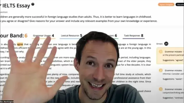 Video thumbnail for Get your IELTS Essay Checked Instantly