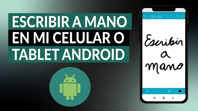 Video thumbnail for ¿Cómo escribir a mano en mi celular o tablet ANDROID? - Fácil y rápido