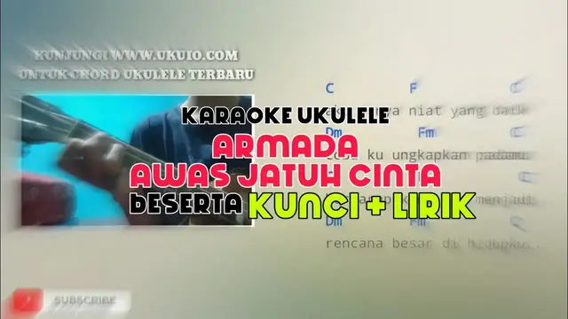 'Video thumbnail for Awas Jatuh Cinta - Armada Karaoke Ukulele Untuk Cover'