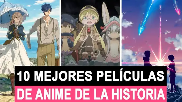 'Video thumbnail for 10 mejores películas de anime de la historia'