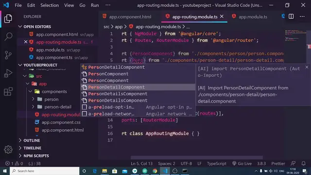 Video thumbnail for Angular 9 Routing Basic Demo Example Tutorial For Beginners 2020