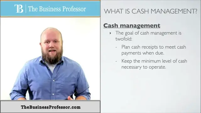 Video thumbnail for Cash Management - Financial Accounting