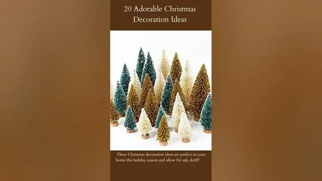 Video thumbnail for 20 Adorable Christmas Decoration Ideas |  Artificial Mini Christmas Trees | Read More...