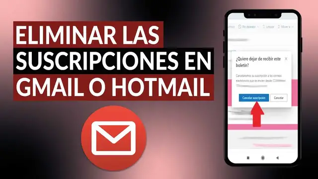 Video thumbnail for Cómo eliminar las suscripciones de páginas de mi correo HOTMAIL o GMAIL