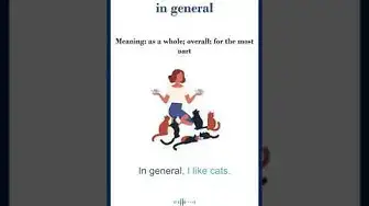 Video thumbnail for In general meaning | in general sentences | Common English Idioms #shorts