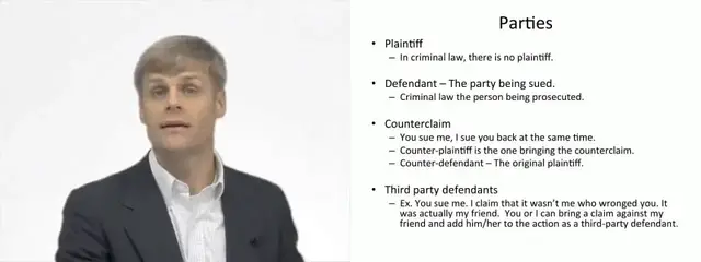 Video thumbnail for Parties to Litigation
