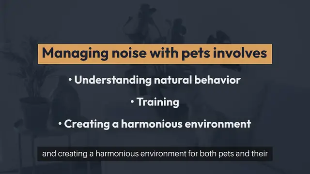 Video thumbnail for Managing Noise with Pets