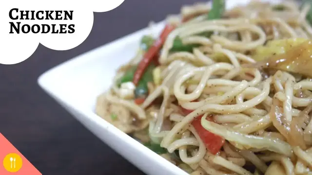 'Video thumbnail for Delicious Chicken Noodles Recipe | Indo-Chinese Street Food Recipe'