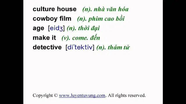 Video thumbnail for Learn English Vocabulary - Grade 7 - Unit 14 - Lesson 01