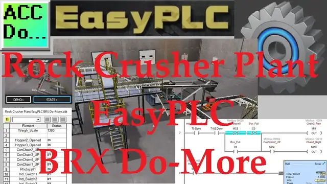 Video thumbnail for Rock Crusher Plant EasyPLC BRX Do-More