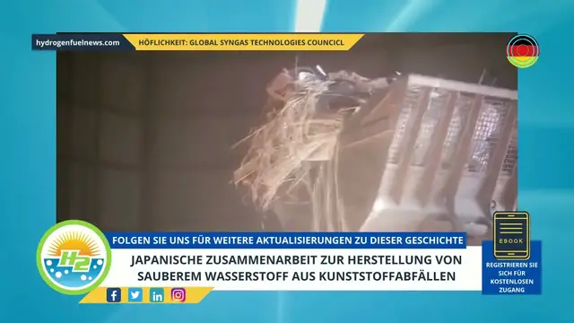 Video thumbnail for [German] Japanese collaboration to produce clean hydrogen from plastic waste